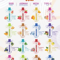 魅嗨MEHA VBar小白條 8500口拋棄式一次性電子煙